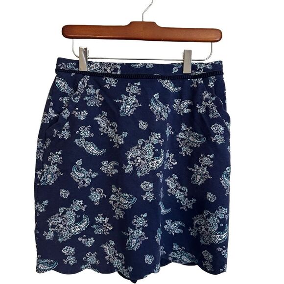 Skies Are Blue- Stitch Fix- Bernice Scallop Hem Skirt‎ Size Medium - Picture 5 of 10